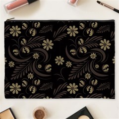 Folk Flowers Pattern  Cosmetic Bag (xxxl) by Eskimos