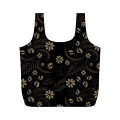 Folk Flowers Pattern  Full Print Recycle Bag (m) by Eskimos