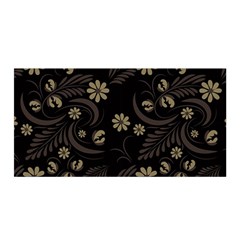 Folk Flowers Pattern  Satin Wrap by Eskimos