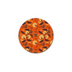 Folk Flowers Pattern  Golf Ball Marker (4 Pack) by Eskimos