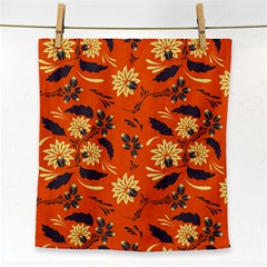 Folk Flowers Pattern  Face Towel by Eskimos