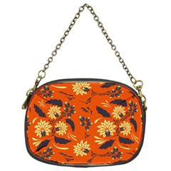 Folk Flowers Pattern  Chain Purse (two Sides) by Eskimos