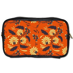 Folk Flowers Pattern  Toiletries Bag (one Side) by Eskimos