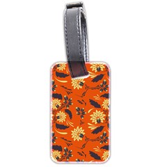 Folk Flowers Pattern  Luggage Tag (two Sides) by Eskimos