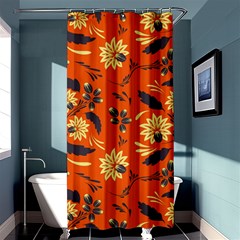 Folk Flowers Pattern  Shower Curtain 36  X 72  (stall)  by Eskimos