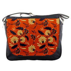 Folk Flowers Pattern  Messenger Bag by Eskimos