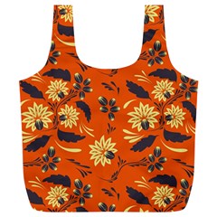 Folk Flowers Pattern  Full Print Recycle Bag (xl) by Eskimos