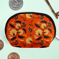 Folk Flowers Pattern  Accessory Pouch (medium) by Eskimos