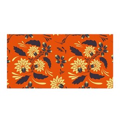 Folk Flowers Pattern  Satin Wrap by Eskimos