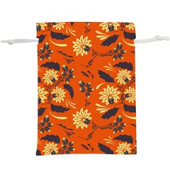 Folk Flowers Pattern   Lightweight Drawstring Pouch (xl) by Eskimos