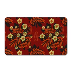 Folk Flowers Pattern Magnet (rectangular) by Eskimos