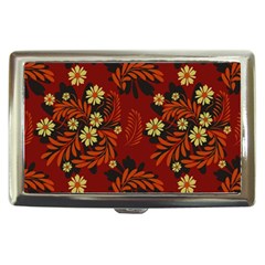 Folk Flowers Pattern Cigarette Money Case by Eskimos