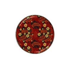 Folk flowers pattern Hat Clip Ball Marker