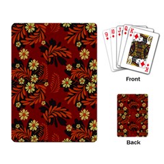 Folk Flowers Pattern Playing Cards Single Design (rectangle) by Eskimos