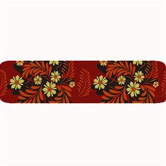 Folk flowers pattern Large Bar Mats