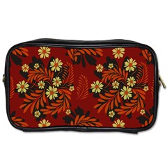 Folk Flowers Pattern Toiletries Bag (two Sides) by Eskimos