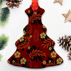 Folk flowers pattern Ornament (Christmas Tree) 