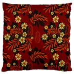 Folk flowers pattern Large Cushion Case (One Side) Front