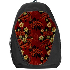 Folk flowers pattern Backpack Bag