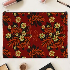 Folk flowers pattern Cosmetic Bag (XXXL)