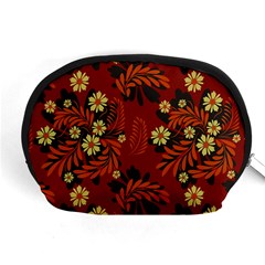 Folk Flowers Pattern Accessory Pouch (medium) by Eskimos