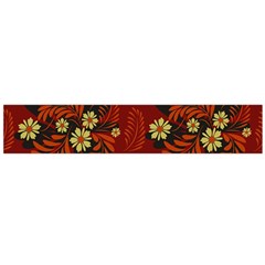 Folk flowers pattern Large Flano Scarf 