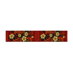 Folk flowers pattern Flano Scarf (Mini)