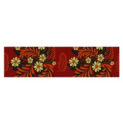 Folk flowers pattern Satin Scarf (Oblong)