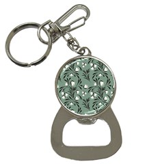 Folk Flowers Pattern Bottle Opener Key Chain by Eskimos