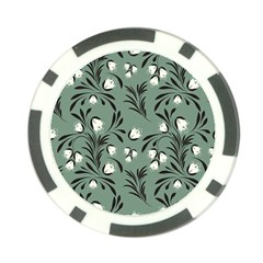 Folk Flowers Pattern Poker Chip Card Guard by Eskimos