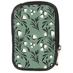 Folk Flowers Pattern Compact Camera Leather Case by Eskimos