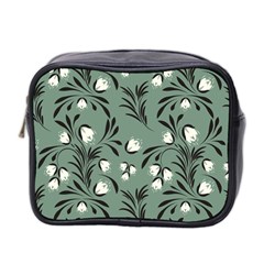 Folk Flowers Pattern Mini Toiletries Bag (two Sides) by Eskimos