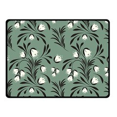 Folk Flowers Pattern Double Sided Fleece Blanket (small)  by Eskimos