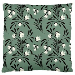 Folk Flowers Pattern Standard Flano Cushion Case (two Sides) by Eskimos