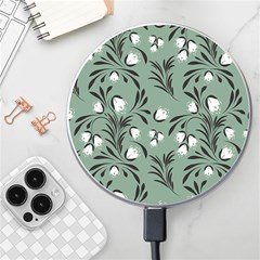 Folk Flowers Pattern Wireless Charger