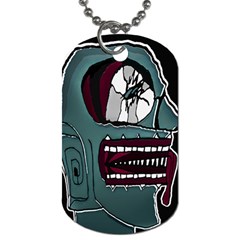 Colored Creepy Man Portrait Illustration Dog Tag (two Sides) by dflcprintsclothing