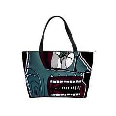 Colored Creepy Man Portrait Illustration Classic Shoulder Handbag by dflcprintsclothing