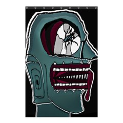 Colored Creepy Man Portrait Illustration Shower Curtain 48  X 72  (small)  by dflcprintsclothing