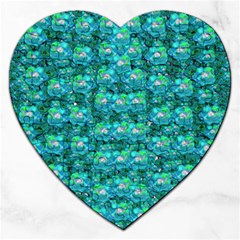 Big Roses In The Forest Jigsaw Puzzle (heart) by pepitasart