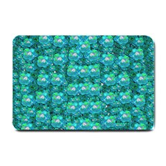 Big Roses In The Forest Small Doormat  by pepitasart