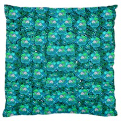 Big Roses In The Forest Large Cushion Case (one Side) by pepitasart