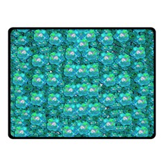 Big Roses In The Forest Double Sided Fleece Blanket (small)  by pepitasart