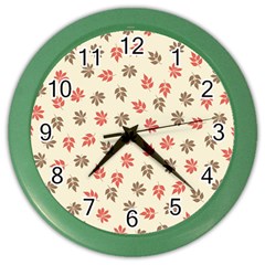 Ashleaf Maple Color Wall Clock by tmsartbazaar