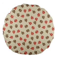 Ashleaf Maple Large 18  Premium Flano Round Cushions by tmsartbazaar