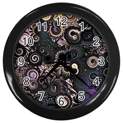 Whirligig Wall Clock (black) by MRNStudios