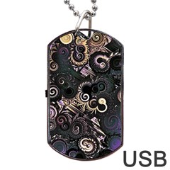 Whirligig Dog Tag Usb Flash (one Side) by MRNStudios