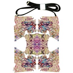 Marbling Collage Iv Shoulder Sling Bag by kaleidomarblingart