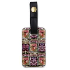 Collage Repeats Luggage Tag (one Side) by kaleidomarblingart