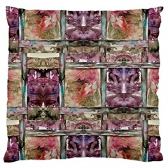 Collage Repeats Standard Flano Cushion Case (one Side) by kaleidomarblingart