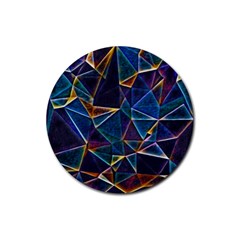 Broken Bubbles Rubber Coaster (round)  by MRNStudios